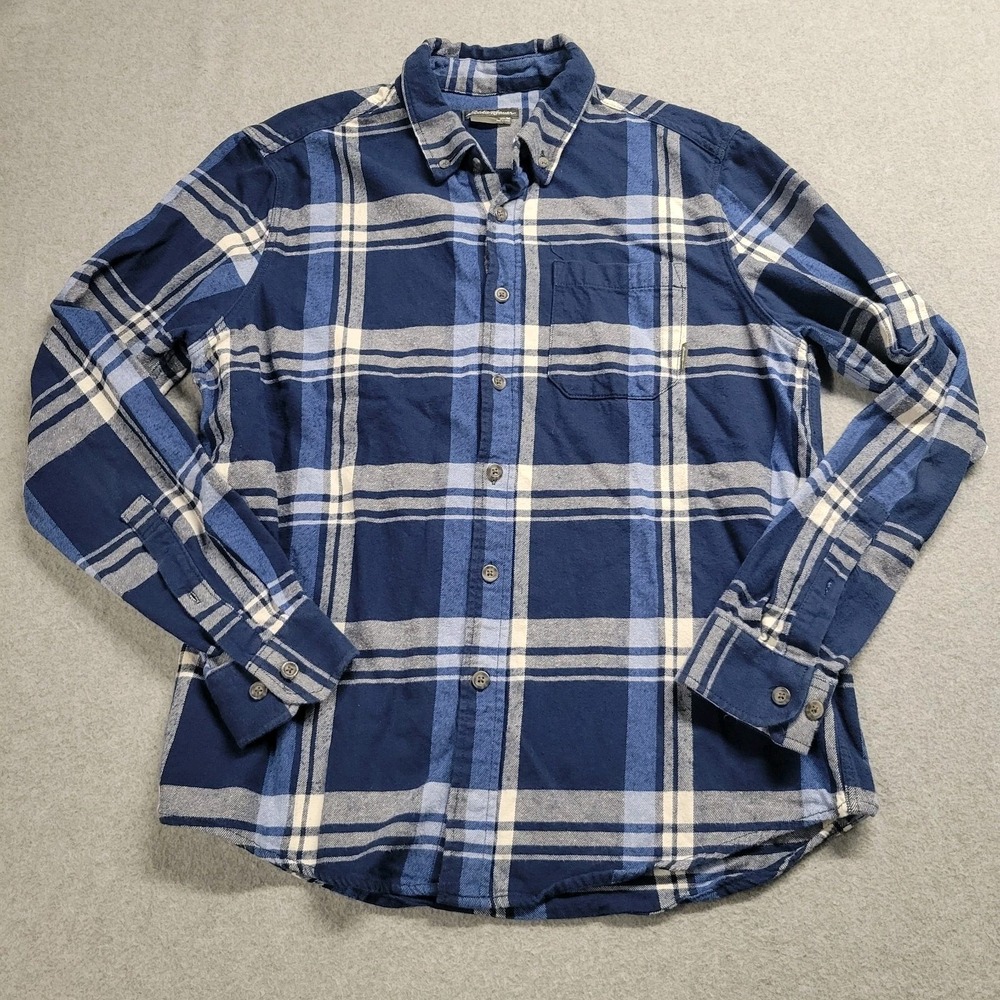 Eddie‎ Bauer Button-Up Shirt Men's Size M Multicolor Long Sleeve Plaid Cotton